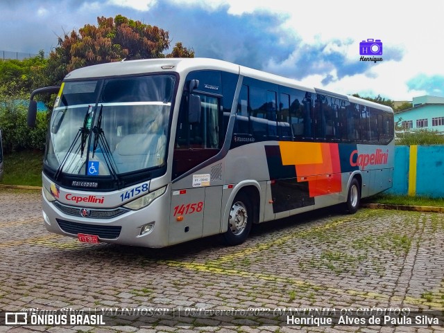 Transportes Capellini 14158 na cidade de Campinas, São Paulo, Brasil, por Henrique Alves de Paula Silva. Número da foto: #9774663.