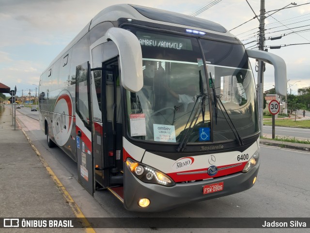 Viação Mimo 6400 na cidade de Jacareí, São Paulo, Brasil, por Jadson Silva. ID da foto: 9774317.