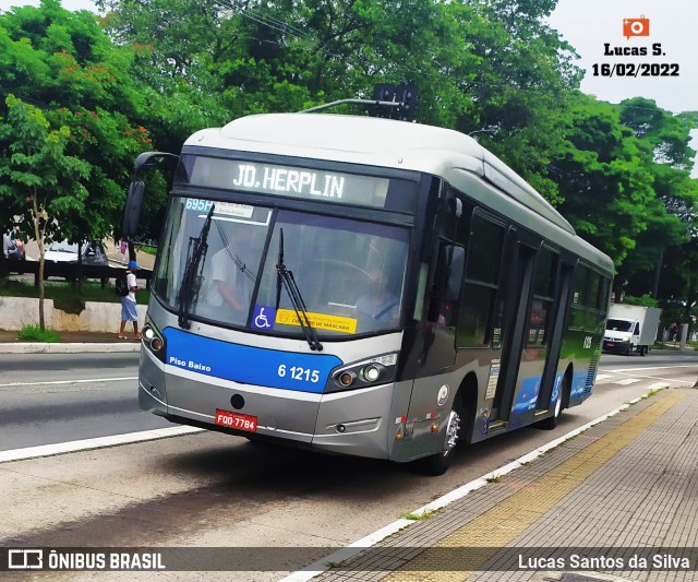 Viação Grajaú S.A. 6 1215 na cidade de São Paulo, São Paulo, Brasil, por Lucas Santos da Silva. Número da foto: #9773323.