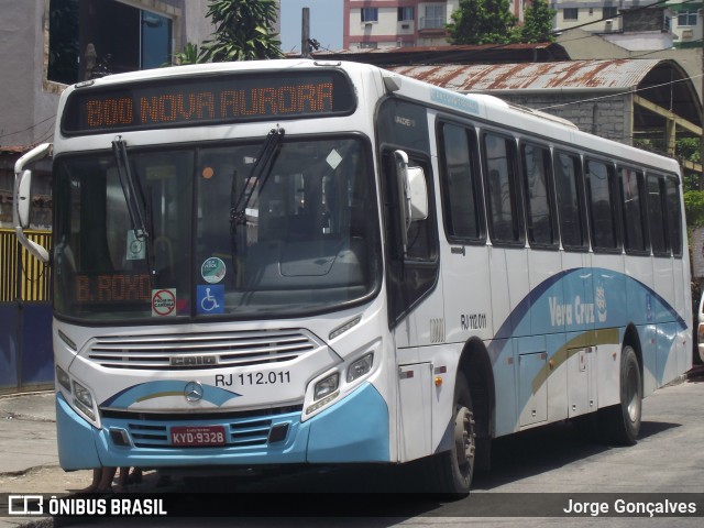 Auto Viação Vera Cruz - Belford Roxo RJ 112.011 na cidade de Rio de Janeiro, Rio de Janeiro, Brasil, por Jorge Gonçalves. ID da foto: 9773274.