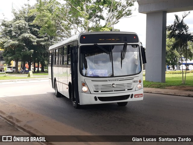 Transvida Transporte Coletivo 1833 na cidade de Ji-Paraná, Rondônia, Brasil, por Gian Lucas  Santana Zardo. Número da foto: #9773245.
