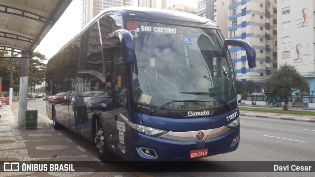 Viação Cometa 719571 na cidade de Santos, São Paulo, Brasil, por Davi Cesar. ID da foto: 9772878.