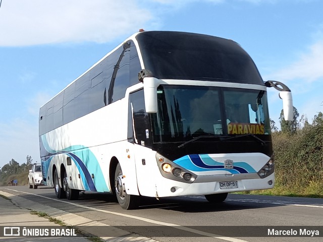 Pullman Paravias 116 na cidade de Navidad, Cardenal Caro, Libertador General Bernardo O'Higgins, Chile, por Marcelo Moya. ID da foto: 9773352.