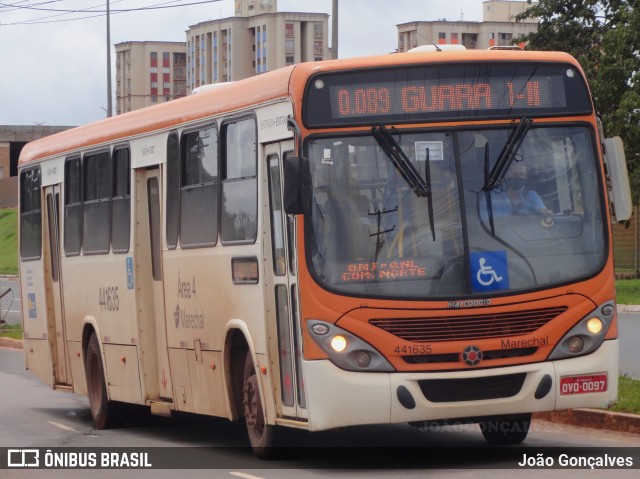 Auto Viação Marechal Brasília 441635 na cidade de Taguatinga, Distrito Federal, Brasil, por João Gonçalves. Número da foto: #9775189.