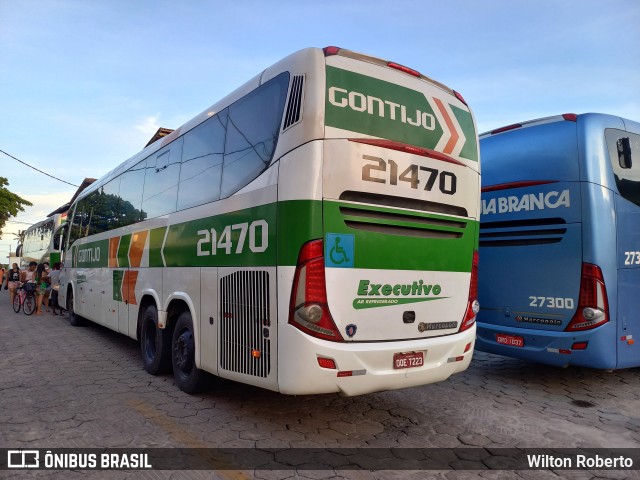 Empresa Gontijo de Transportes 21470 na cidade de Conceição da Barra, Espírito Santo, Brasil, por Wilton Roberto. Número da foto: #9773065.