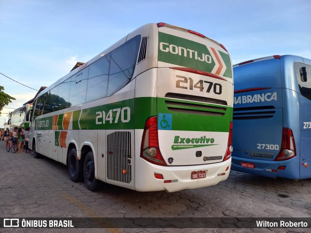 Empresa Gontijo de Transportes 21470 na cidade de Conceição da Barra, Espírito Santo, Brasil, por Wilton Roberto. ID da foto: 9773065.