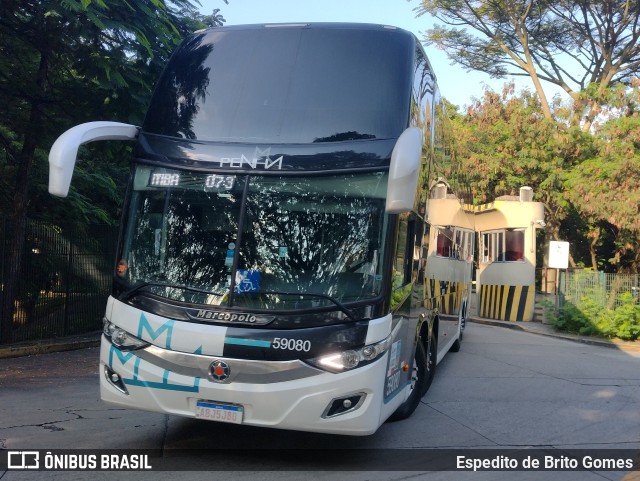 Empresa de Ônibus Nossa Senhora da Penha 59080 na cidade de São Paulo, São Paulo, Brasil, por Espedito de Brito Gomes. Número da foto: #9778616.