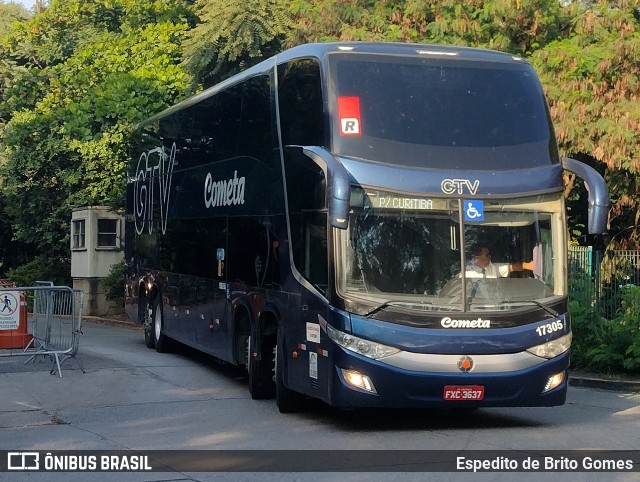 Viação Cometa 17305 na cidade de São Paulo, São Paulo, Brasil, por Espedito de Brito Gomes. ID da foto: 9778576.