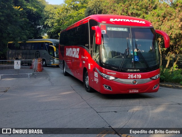 Viação Santa Cruz 26419 na cidade de São Paulo, São Paulo, Brasil, por Espedito de Brito Gomes. ID da foto: 9776205.