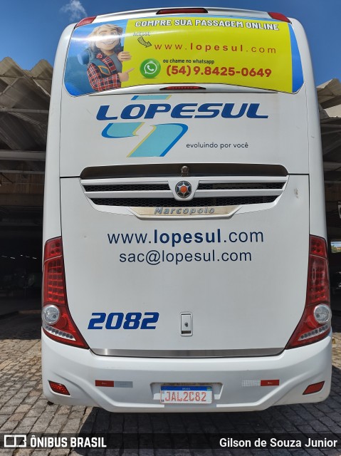 LopeSul Transportes - Lopes e Oliveira Transportes e Turismo - Lopes Sul 2082 na cidade de Americana, São Paulo, Brasil, por Gilson de Souza Junior. Número da foto: #9777588.
