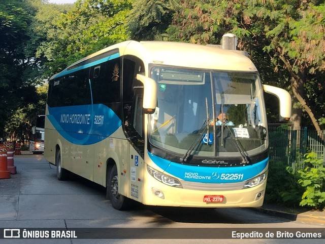 Viação Novo Horizonte 522511 na cidade de São Paulo, São Paulo, Brasil, por Espedito de Brito Gomes. ID da foto: 9778602.