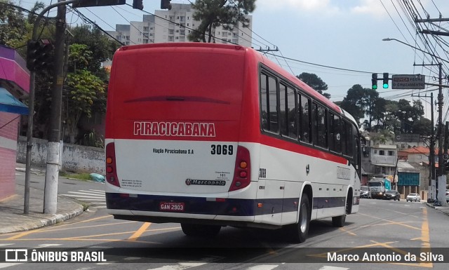 Viação Piracicabana 3069 na cidade de São Bernardo do Campo, São Paulo, Brasil, por Marco Antonio da Silva. Número da foto: #9778096.