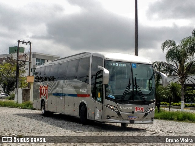 Auto Viação 1001 RJ 108.1237 na cidade de Campos dos Goytacazes, Rio de Janeiro, Brasil, por Breno Vieira. ID da foto: 9777507.