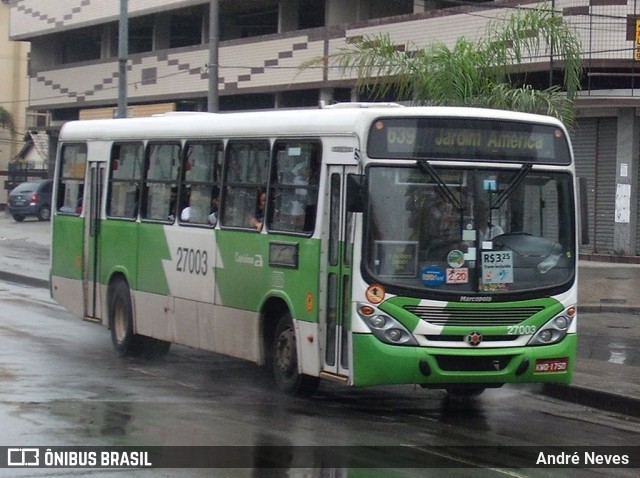 Caprichosa Auto Ônibus 27003 na cidade de Rio de Janeiro, Rio de Janeiro, Brasil, por André Neves . Número da foto: #9778089.