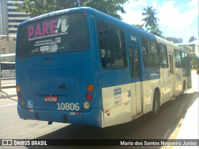 Concessionária Salvador Norte - CSN Transportes 10806 na cidade de Salvador, Bahia, Brasil, por Mario dos Santos Nogueira Junior. Número da foto: #9777658.