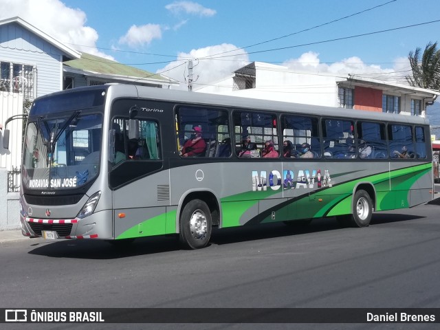 AMSA - Autotransportes Moravia 32 na cidade de San Vicente, Moravia, San José, Costa Rica, por Daniel Brenes. ID da foto: 9777634.