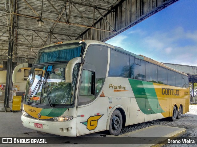 Empresa Gontijo de Transportes 14385 na cidade de Campos dos Goytacazes, Rio de Janeiro, Brasil, por Breno Vieira. ID da foto: 9777580.