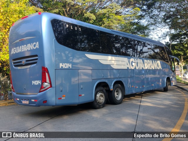 Viação Águia Branca 14014 na cidade de São Paulo, São Paulo, Brasil, por Espedito de Brito Gomes. Número da foto: #9778568.