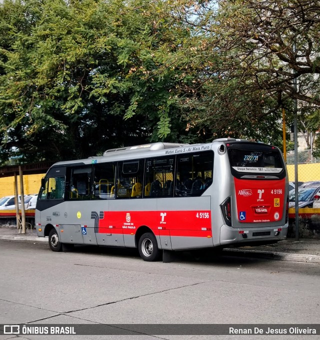 Allibus Transportes 4 5156 na cidade de São Paulo, São Paulo, Brasil, por Renan De Jesus Oliveira. ID da foto: 9777316.