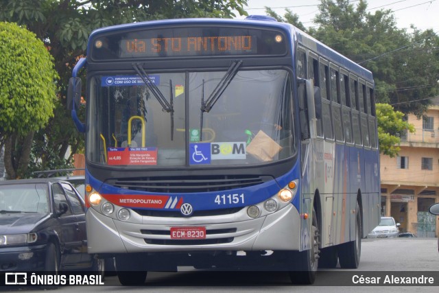 Radial Transporte Coletivo 41151 na cidade de Ferraz de Vasconcelos, São Paulo, Brasil, por César Alexandre. Número da foto: #9776440.