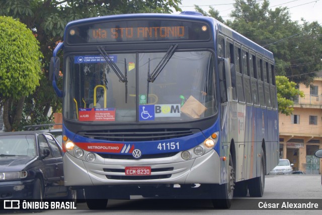 Radial Transporte Coletivo 41151 na cidade de Ferraz de Vasconcelos, São Paulo, Brasil, por César Alexandre. ID da foto: 9776440.