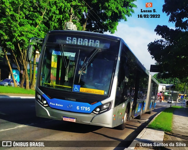 Viação Grajaú S.A. 6 1795 na cidade de São Paulo, São Paulo, Brasil, por Lucas Santos da Silva. Número da foto: #9776299.