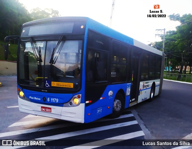 Viação Grajaú S.A. 6 1179 na cidade de São Paulo, São Paulo, Brasil, por Lucas Santos da Silva. Número da foto: #9776279.