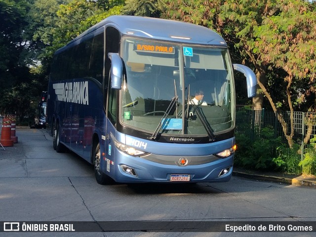 Viação Águia Branca 14014 na cidade de São Paulo, São Paulo, Brasil, por Espedito de Brito Gomes. ID da foto: 9778563.