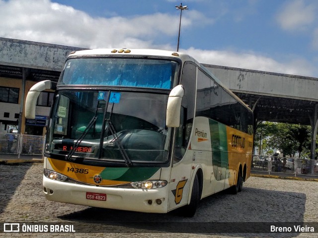 Empresa Gontijo de Transportes 14385 na cidade de Campos dos Goytacazes, Rio de Janeiro, Brasil, por Breno Vieira. ID da foto: 9777564.