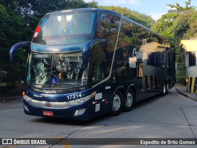 Viação Cometa 17314 na cidade de São Paulo, São Paulo, Brasil, por Espedito de Brito Gomes. ID da foto: 9778582.