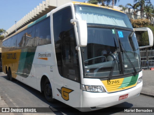 Empresa Gontijo de Transportes 12745 na cidade de Belo Horizonte, Minas Gerais, Brasil, por Hariel Bernades. ID da foto: 9777461.