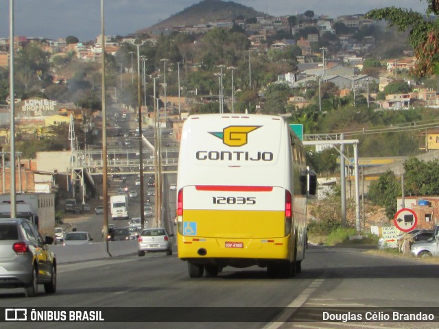 Empresa Gontijo de Transportes 12835 na cidade de Belo Horizonte, Minas Gerais, Brasil, por Douglas Célio Brandao. ID da foto: 9780841.