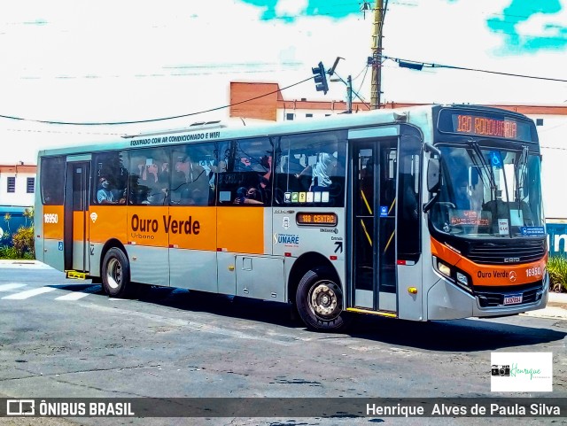 Auto Viação Ouro Verde 16950 na cidade de Sumaré, São Paulo, Brasil, por Henrique Alves de Paula Silva. ID da foto: 9780295.