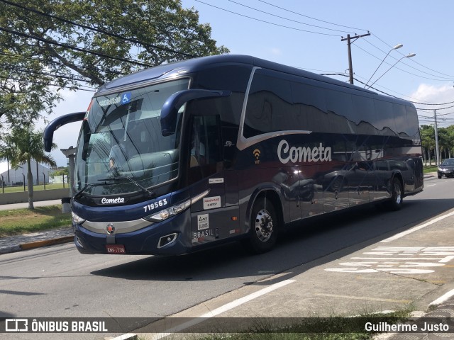 Viação Cometa 719563 na cidade de Praia Grande, São Paulo, Brasil, por Guilherme Justo. ID da foto: 9779689.