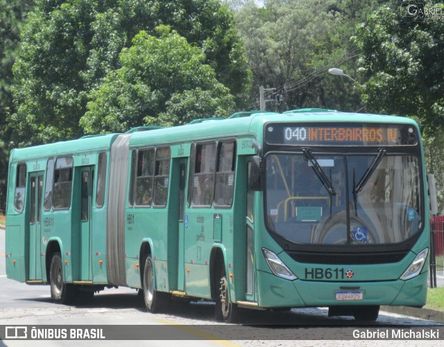 Auto Viação Redentor HB611 na cidade de Curitiba, Paraná, Brasil, por Gabriel Michalski. ID da foto: 9780549.