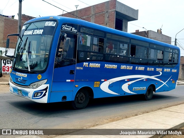 ETSACOCSA - Empresa de Transportes Sagrado Corazón de Collique S.A. 91 na cidade de Callao, Callao, Peru, por Joaquín Mauricio Vidal Mollyk. Número da foto: #9780153.