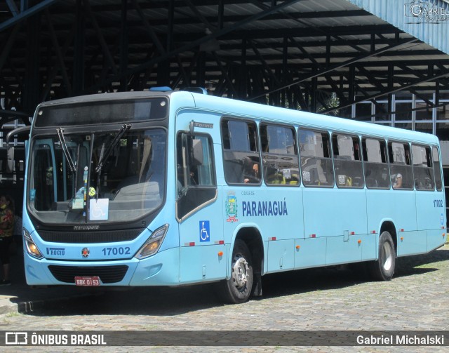 Viação Rocio 17002 na cidade de Paranaguá, Paraná, Brasil, por Gabriel Michalski. Número da foto: #9780581.