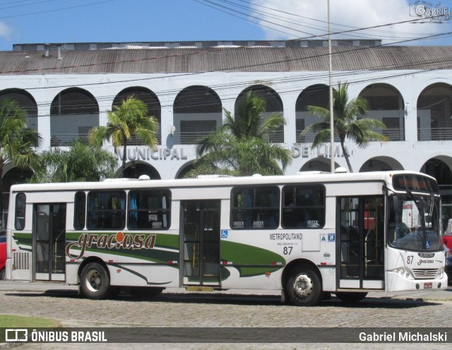 Viação Graciosa 87 na cidade de Paranaguá, Paraná, Brasil, por Gabriel Michalski. ID da foto: 9780586.