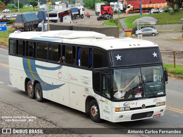 Cota Tur Turismo 2305 na cidade de João Monlevade, Minas Gerais, Brasil, por Antonio Carlos Fernandes. ID da foto: 9779304.