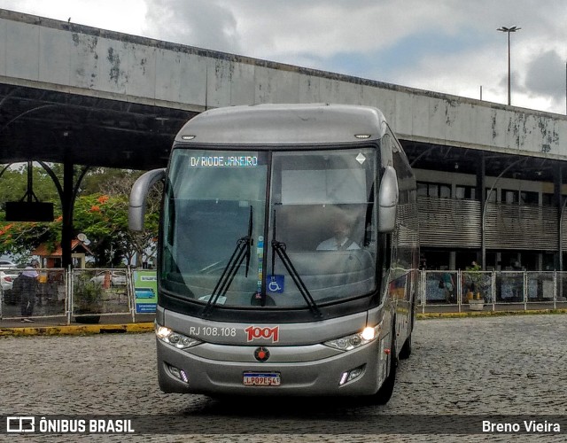 Auto Viação 1001 RJ 108.108 na cidade de Campos dos Goytacazes, Rio de Janeiro, Brasil, por Breno Vieira. ID da foto: 9779955.