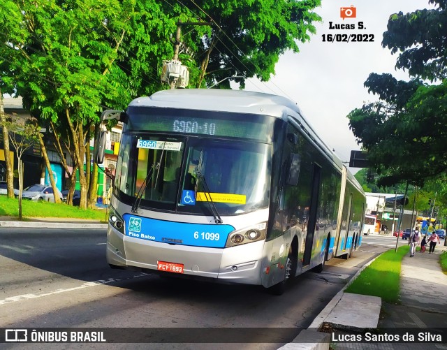 Viação Grajaú S.A. 6 1099 na cidade de São Paulo, São Paulo, Brasil, por Lucas Santos da Silva. Número da foto: #9780040.