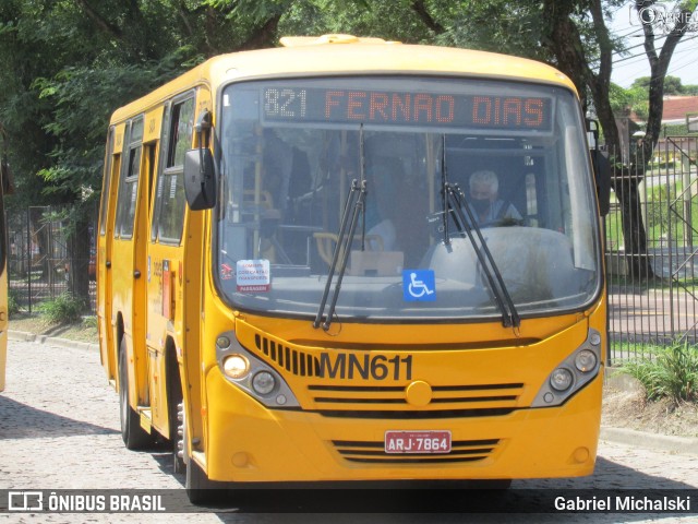 Auto Viação Mercês MN611 na cidade de Curitiba, Paraná, Brasil, por Gabriel Michalski. ID da foto: 9780535.