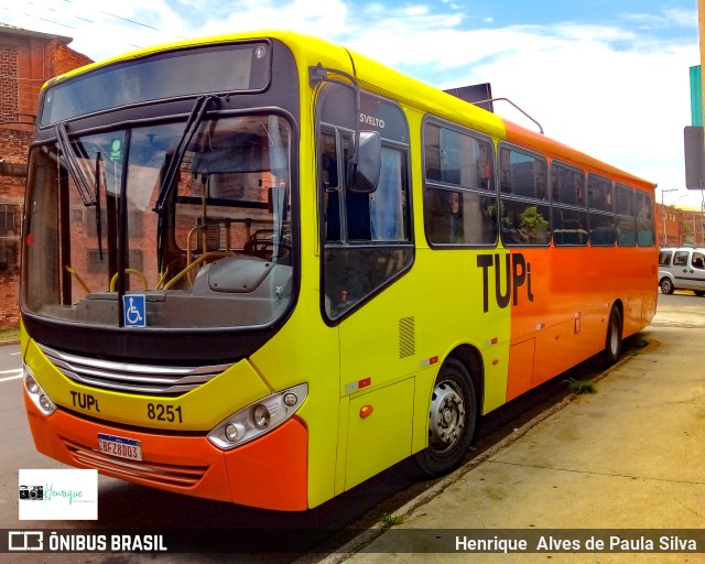 TUPi Transportes Urbanos Piracicaba 8251 na cidade de Piracicaba, São Paulo, Brasil, por Henrique Alves de Paula Silva. Número da foto: #9780079.