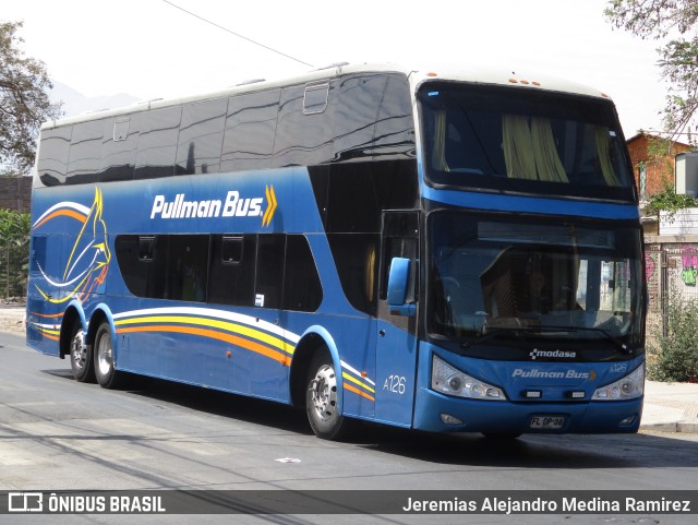 Pullman Bus A-126 na cidade de Santiago, Santiago, Metropolitana de Santiago, Chile, por Jeremias Alejandro Medina Ramirez. ID da foto: 9779912.