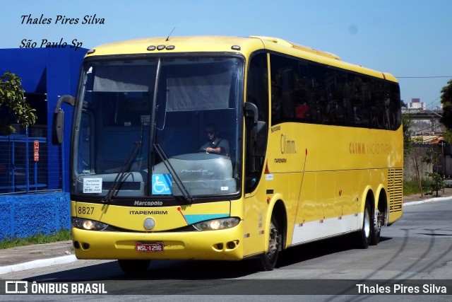 Viação Itapemirim 8827 na cidade de São Paulo, São Paulo, Brasil, por Thales Pires Silva. Número da foto: #9782872.