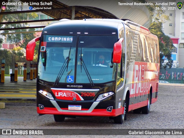 Lirabus 20006 na cidade de Jundiaí, São Paulo, Brasil, por Gabriel Giacomin de Lima. ID da foto: 9783429.