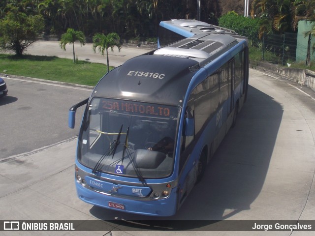 BRT RIO E13416C na cidade de Rio de Janeiro, Rio de Janeiro, Brasil, por Jorge Gonçalves. Número da foto: #9783644.
