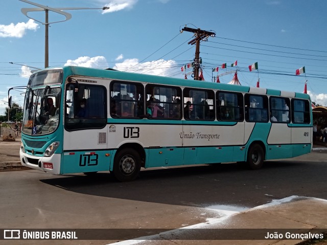 UTB - União Transporte Brasília 4810 na cidade de Novo Gama, Goiás, Brasil, por João Gonçalves. ID da foto: 9781210.