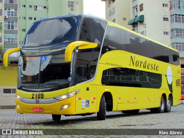 Viação Nordeste 2105 na cidade de Fortaleza, Ceará, Brasil, por Kieu Abreu. ID da foto: 9783161.