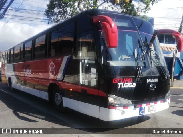 TUASA - Transportes Unidos Alajuelenses 115 na cidade de Merced, San José, San José, Costa Rica, por Daniel Brenes. ID da foto: 9782210.